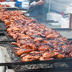 on the grill